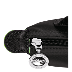 Longchamp Le Pliage Green Pouch With Handle Black