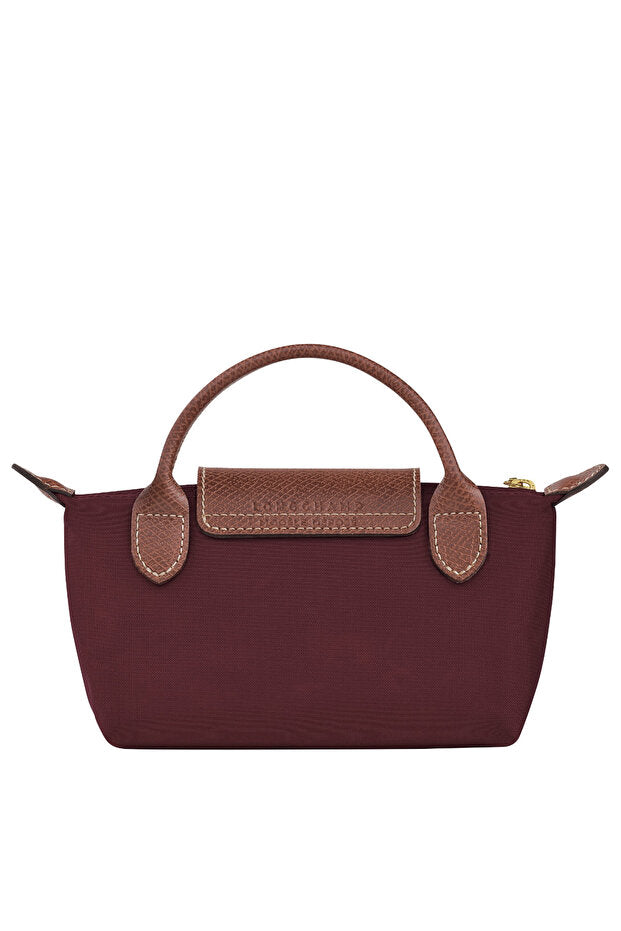Longchamp Le Pliage Original Pouch With Handle Burgundy