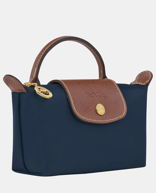 Longchamp Le Pliage Original Pouch With Handle Navy