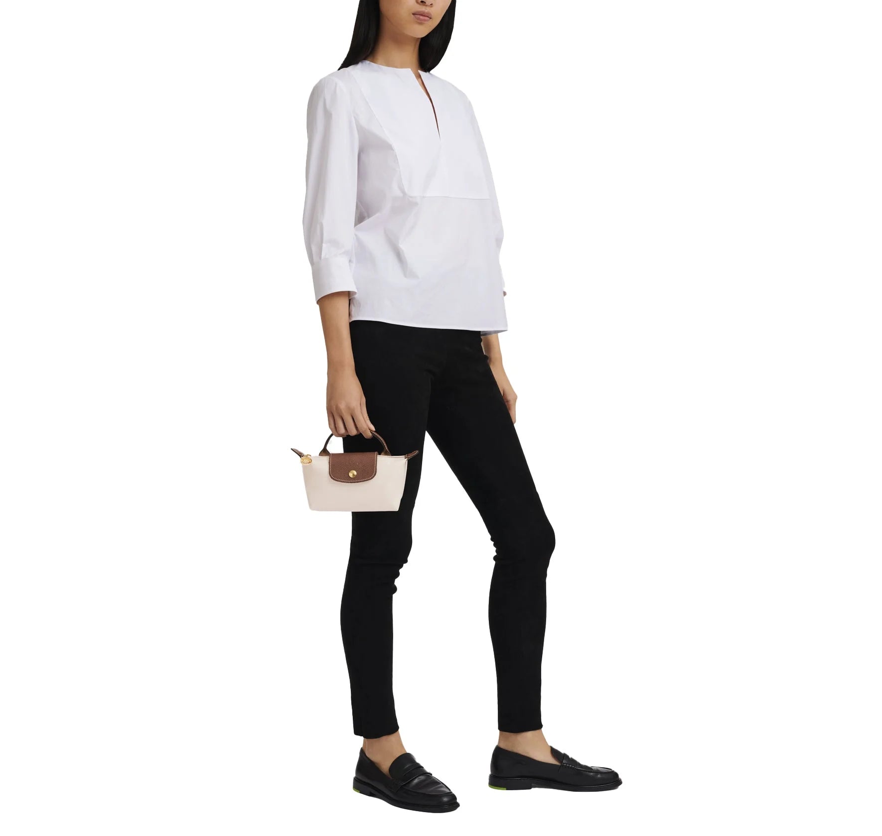 Longchamp Le Pliage Original Pouch With Handle Paper