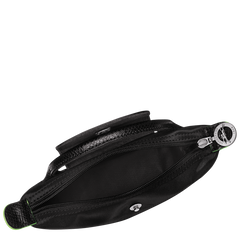 Longchamp Le Pliage Green Pouch With Handle Black