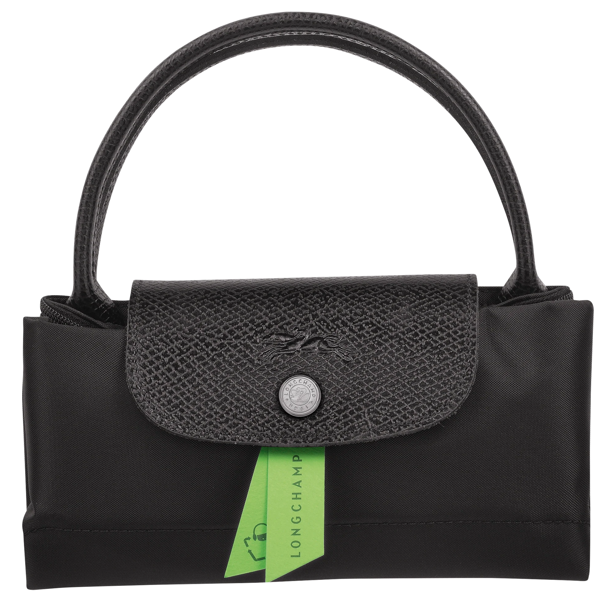 Longchamp Le Pliage Green Medium Tote Bag Black