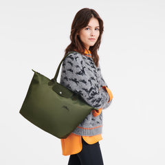 Longchamp Le Pliage Green Large Tote Bag Forest
