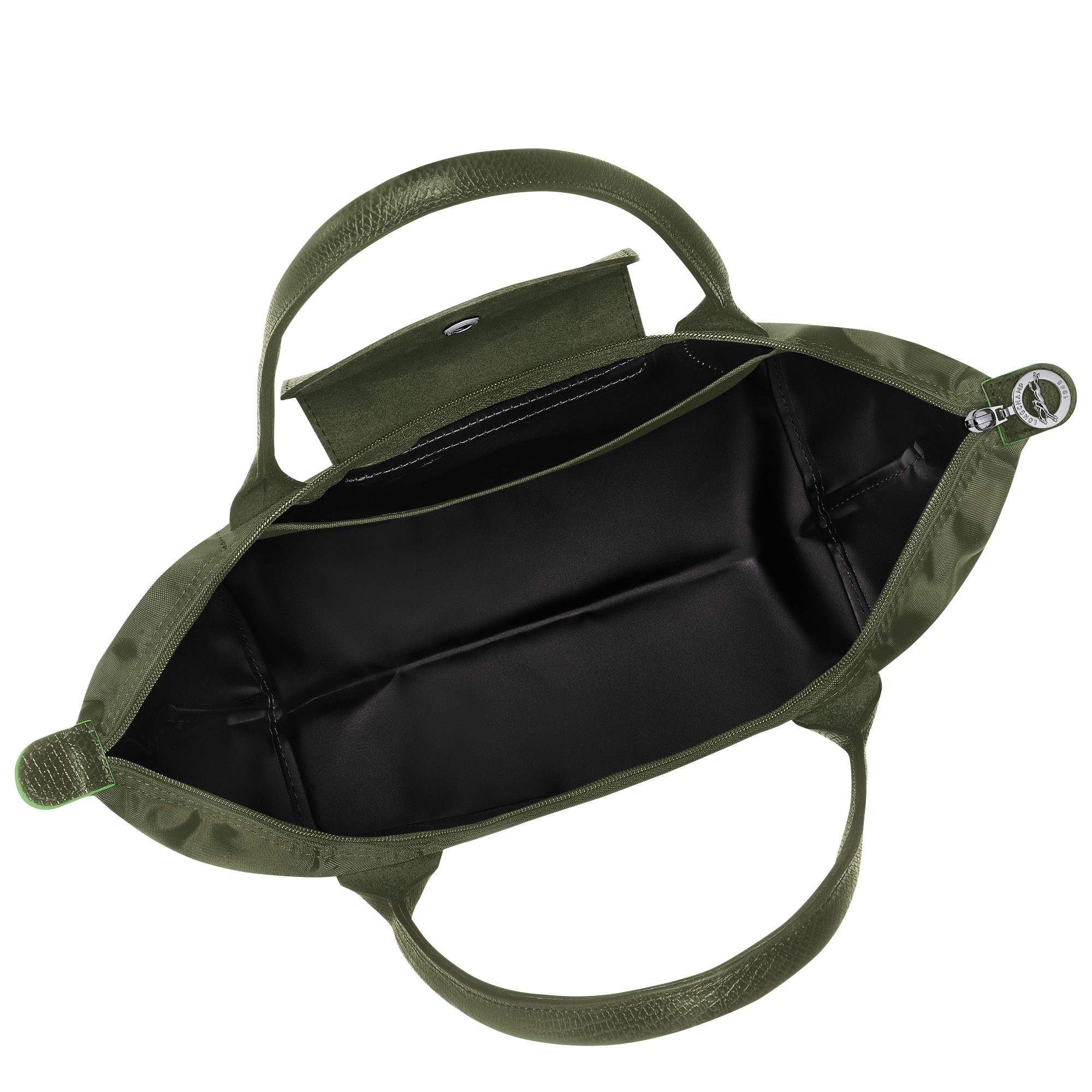 Longchamp Le Pliage Green Medium Handbag Forest