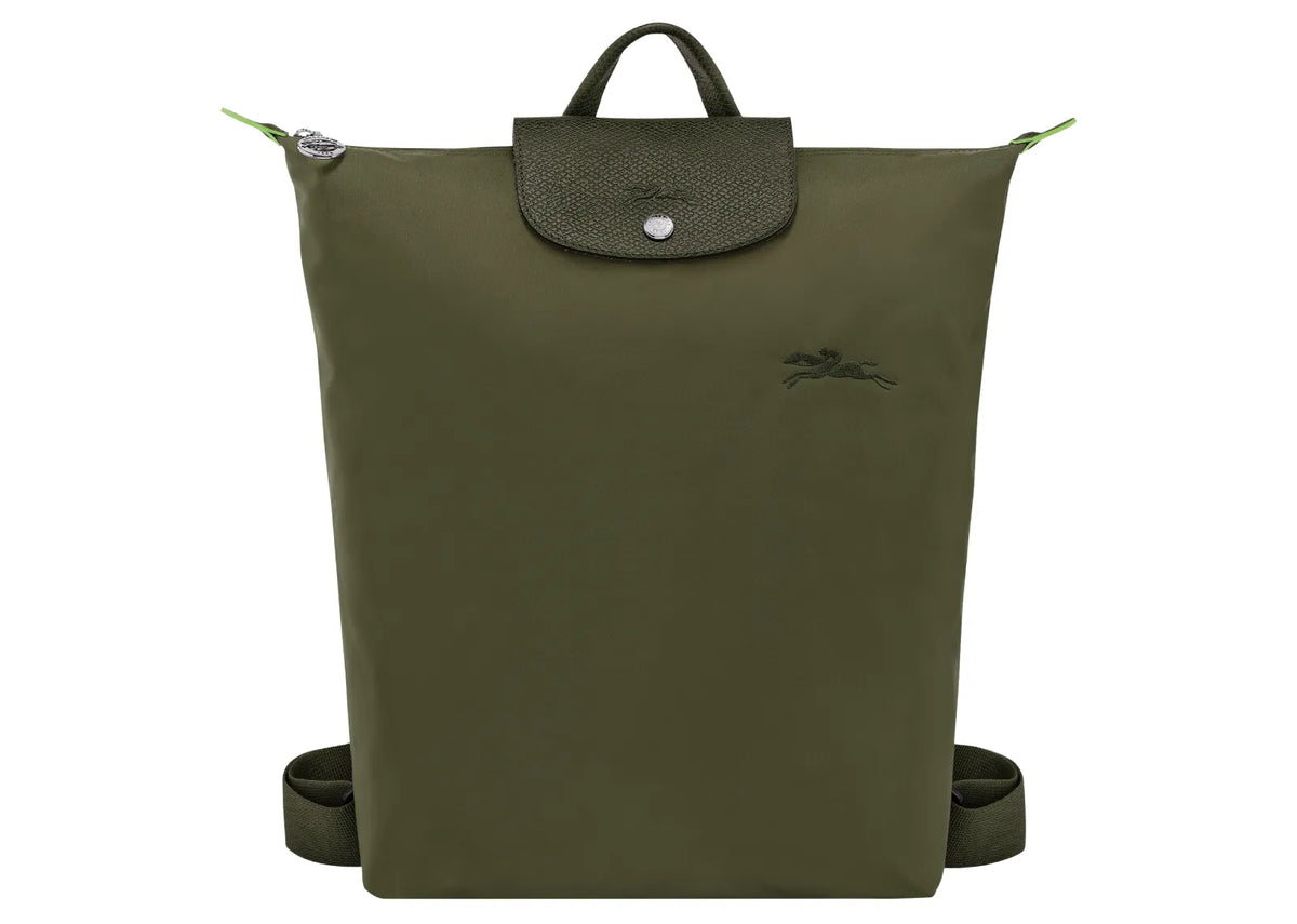 Longchamp Le Pliage Green M Backpack Forest