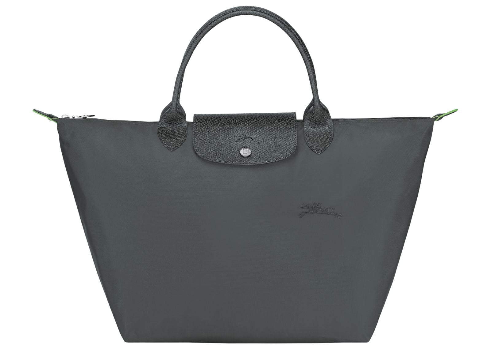 Longchamp Le Pliage Green Medium Handbag Graphite