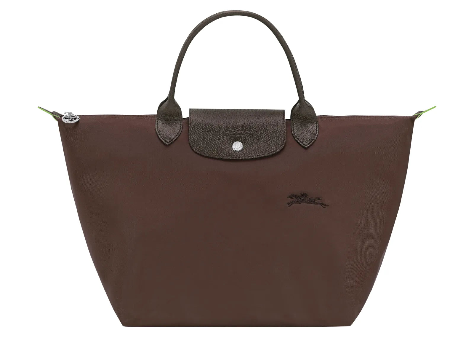 Longchamp Le Pliage Green Medium Handbag Mocha
