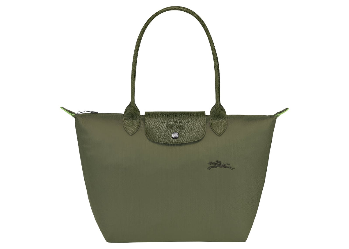 Longchamp Le Pliage Green Medium Tote Bag Forest
