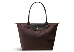 Longchamp Le Pliage Green Medium Tote Bag Mocha