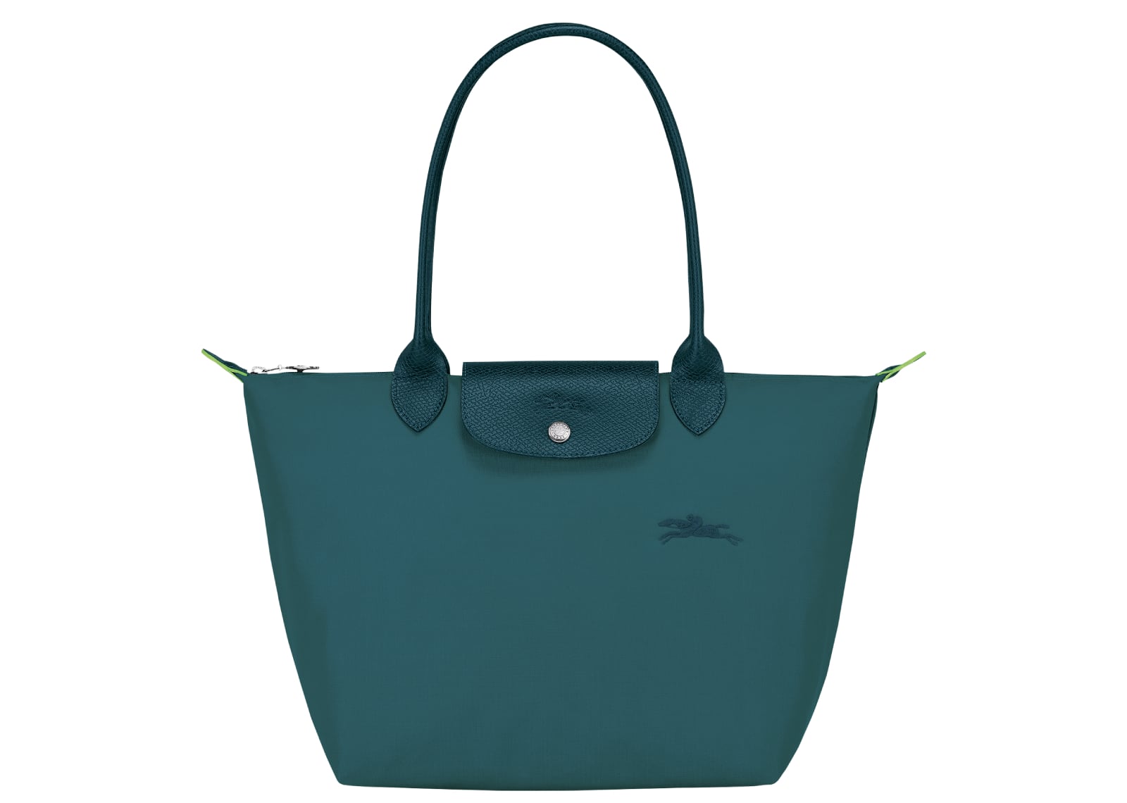 Longchamp Le Pliage Green Medium Tote Bag Peacock