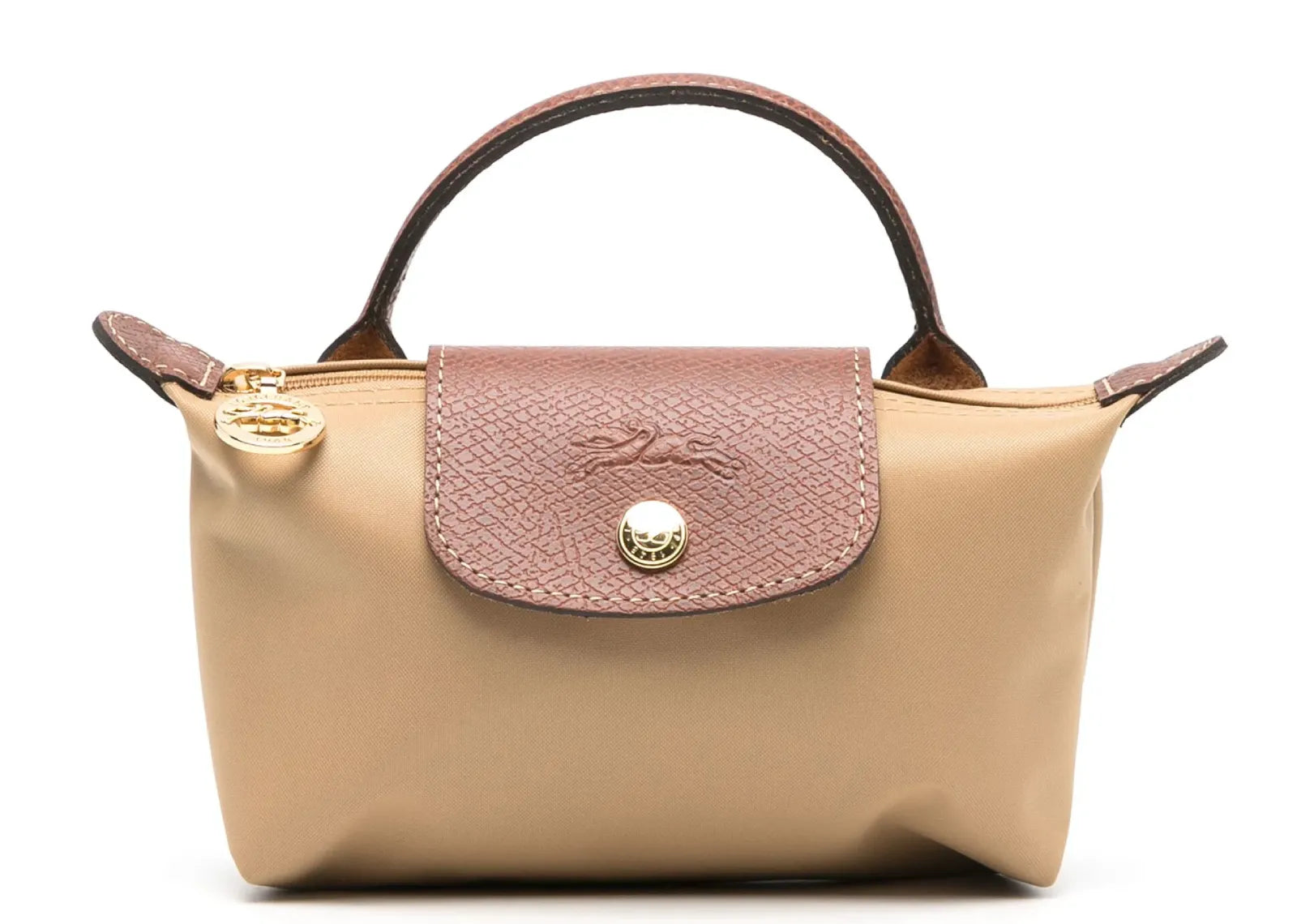 Longchamp Le Pliage Original Pouch With Handle Fawn