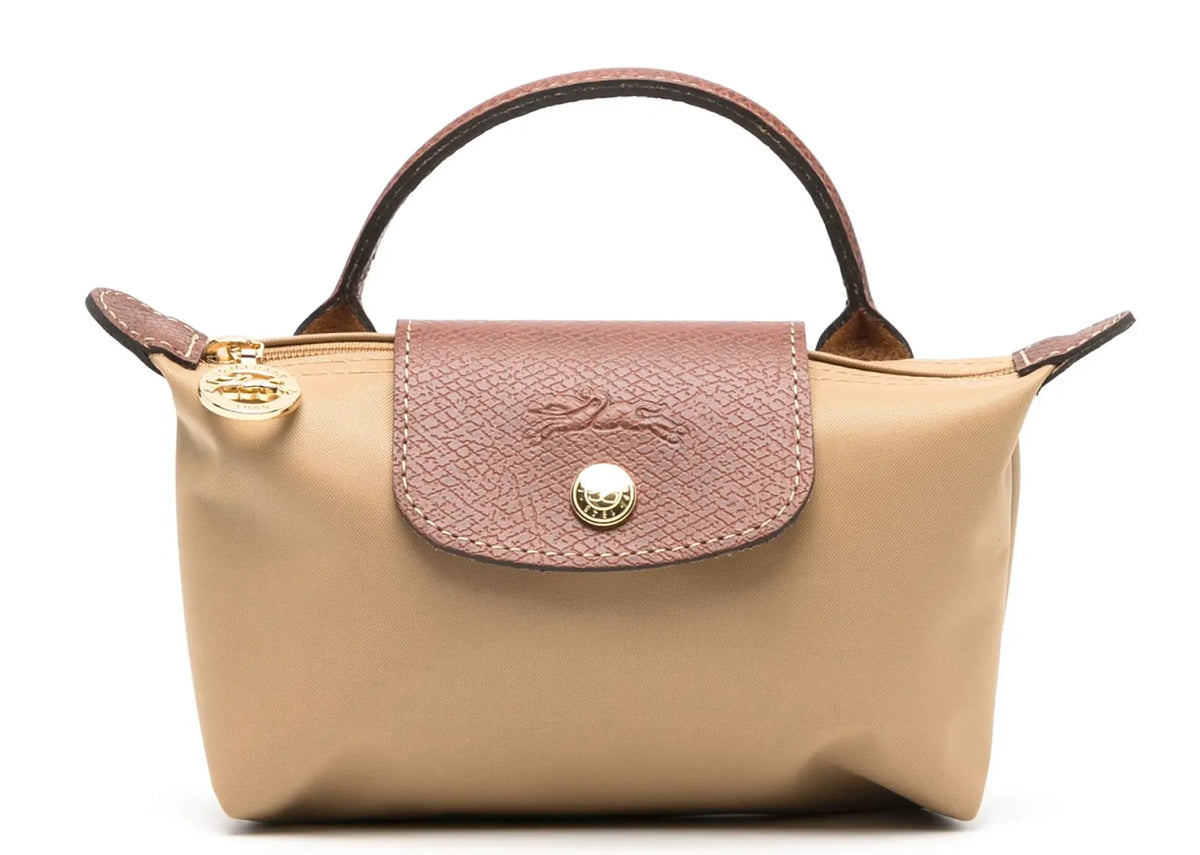 Longchamp Le Pliage Original Pouch With Handle Fawn
